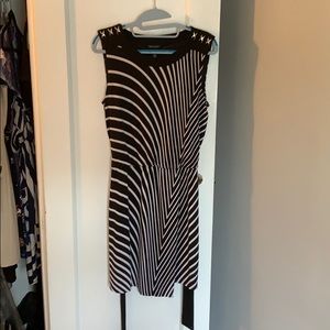 WHBM Black & White Dress, Small